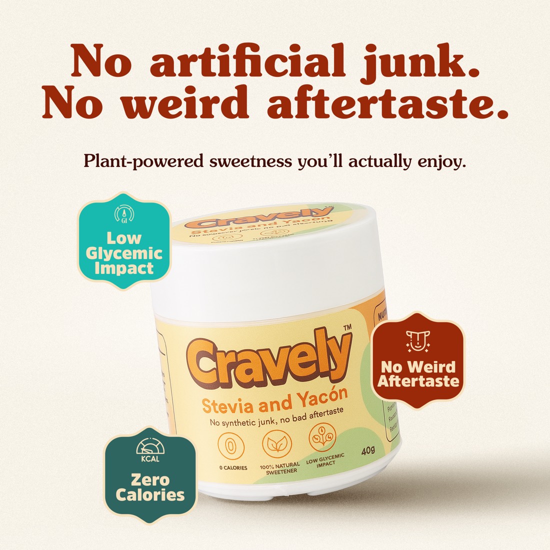 No artificial junk, no weird aftertaste
